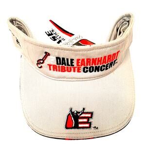 Dale Earnhardt Visor Vtg Grey Nascar New  Tribute Concert